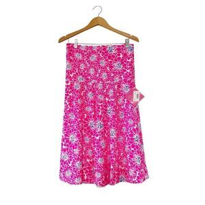 NWT GINGY‎ Hot Pink Dahlia Avalon Modest Swim Skirt